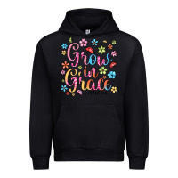 Black grow in grace Urban Hoodie - texasbilliewilder