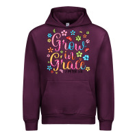Mauve Wine grow in grace Urban Hoodie - texasbilliewilder