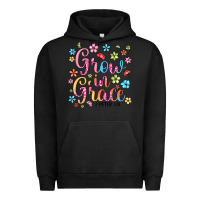 Pigment Black grow in grace Urban Hoodie - texasbilliewilder