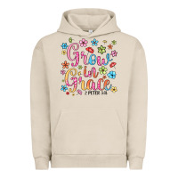 Pigment French Oak grow in grace Urban Hoodie - texasbilliewilder