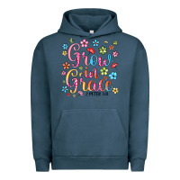 Pigment Midnight Navy grow in grace Urban Hoodie - texasbilliewilder