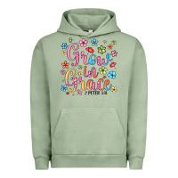 Pigment Oil Green grow in grace Urban Hoodie - texasbilliewilder
