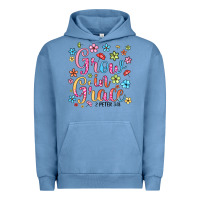 Pigment Pebble Blue grow in grace Urban Hoodie - texasbilliewilder