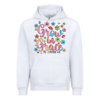 White grow in grace Urban Hoodie - texasbilliewilder