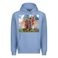 Colony Blue christian western Premium Hoodie - Zillion Design Studio