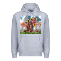 Heather Grey christian western Premium Hoodie - Zillion Design Studio