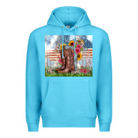 Ocean Blue christian western Premium Hoodie - Zillion Design Studio