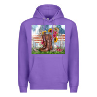 Purple christian western Premium Hoodie - Zillion Design Studio