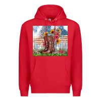Red christian western Premium Hoodie - Zillion Design Studio