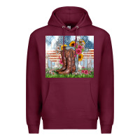 Burgundy christian western Premium Hoodie - Zillion Design Studio