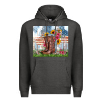 Charcoal Heather christian western Premium Hoodie - Zillion Design Studio