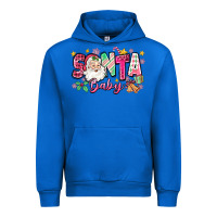 Cobalt pink santa baby christmas Urban Hoodie - Zillion Design Studio