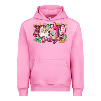 Fuchsia Pink pink santa baby christmas Urban Hoodie - Zillion Design Studio