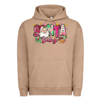 Pigment Burro pink santa baby christmas Urban Hoodie - Zillion Design Studio
