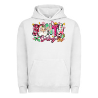 Pigment Lunar Rock pink santa baby christmas Urban Hoodie - Zillion Design Studio