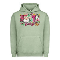 Pigment Oil Green pink santa baby christmas Urban Hoodie - Zillion Design Studio