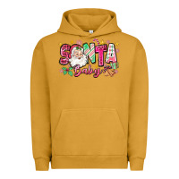 Pigment Peanut Butter pink santa baby christmas Urban Hoodie - Zillion Design Studio