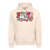 Sandshell pink santa baby christmas Urban Hoodie - Zillion Design Studio