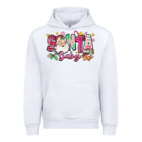 White pink santa baby christmas Urban Hoodie - Zillion Design Studio