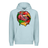 Blue Mist juneteenth day lips Premium Hoodie - texasbilliewilder