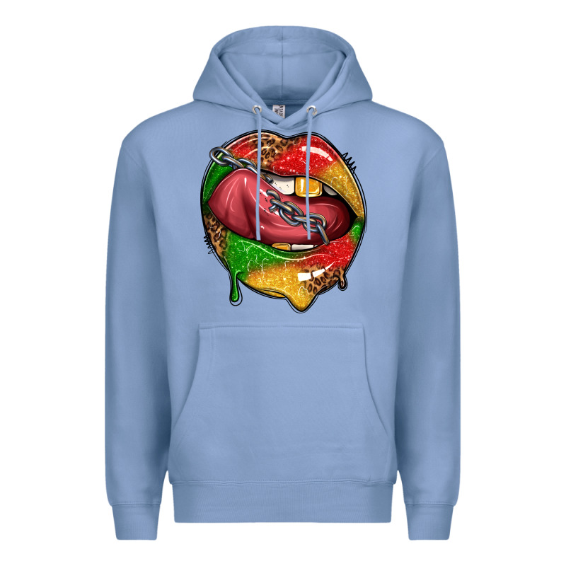 Juneteenth Day Lips Premium Hoodie by texasbilliewilder | Teevron