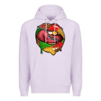 Lilac juneteenth day lips Premium Hoodie - texasbilliewilder