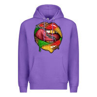 Purple juneteenth day lips Premium Hoodie - texasbilliewilder