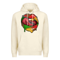 Sandshell juneteenth day lips Premium Hoodie - texasbilliewilder