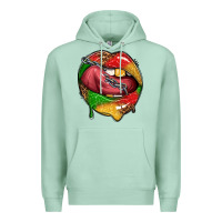 Seafoam juneteenth day lips Premium Hoodie - texasbilliewilder