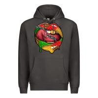 Smoke juneteenth day lips Premium Hoodie - texasbilliewilder