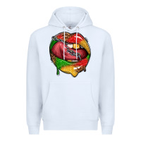 White juneteenth day lips Premium Hoodie - texasbilliewilder