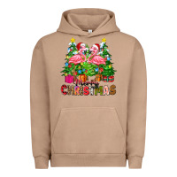 Pigment Burro merry christmas flamingo Urban Hoodie - Zillion Design Studio