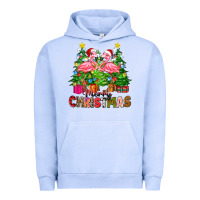 Pigment Grape Ice merry christmas flamingo Urban Hoodie - Zillion Design Studio