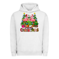 Pigment Lunar Rock merry christmas flamingo Urban Hoodie - Zillion Design Studio
