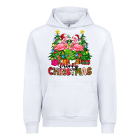 White merry christmas flamingo Urban Hoodie - Zillion Design Studio
