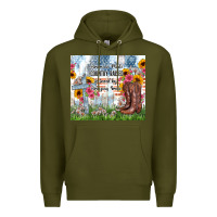 Army Green christian western american made country raised Premium Hoodie - Zillion Design Studio