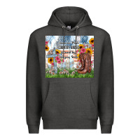 Charcoal Heather christian western american made country raised Premium Hoodie - Zillion Design Studio