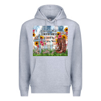 Heather Grey christian western american made country raised Premium Hoodie - Zillion Design Studio