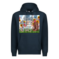 Navy christian western american made country raised Premium Hoodie - Zillion Design Studio