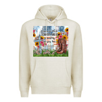 Oatmeal Heather christian western american made country raised Premium Hoodie - Zillion Design Studio