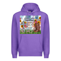 Purple christian western american made country raised Premium Hoodie - Zillion Design Studio