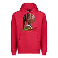 Cardinal juneteenth black woman Premium Hoodie - texasbilliewilder