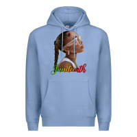 Colony Blue juneteenth black woman Premium Hoodie - texasbilliewilder