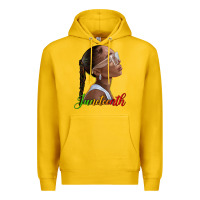Lemon juneteenth black woman Premium Hoodie - texasbilliewilder