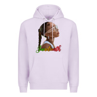 Lilac juneteenth black woman Premium Hoodie - texasbilliewilder