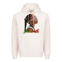 Pale Pink juneteenth black woman Premium Hoodie - texasbilliewilder