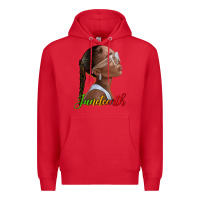 Red juneteenth black woman Premium Hoodie - texasbilliewilder