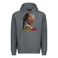 Rock juneteenth black woman Premium Hoodie - texasbilliewilder