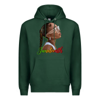 Sports Green juneteenth black woman Premium Hoodie - texasbilliewilder