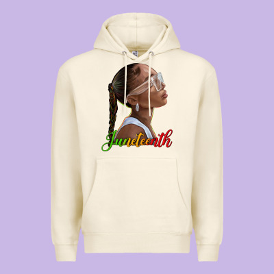 Juneteenth Black Woman Premium Hoodie Designed By Texasbilliewilder
